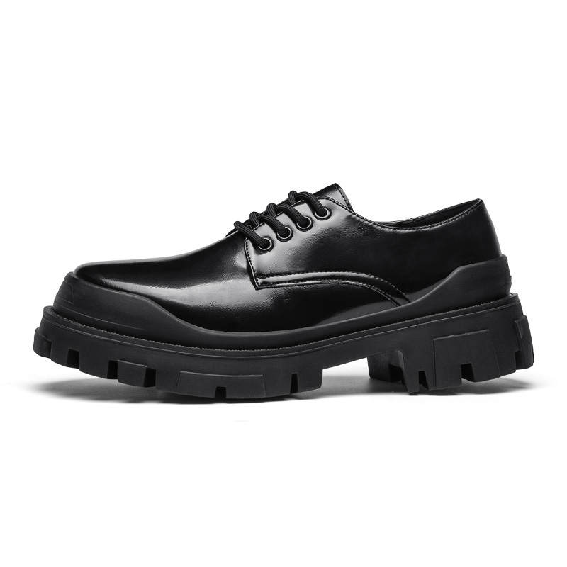 CITONGXIANSHENG Microfiber Leather Casual Shoes Men's Black