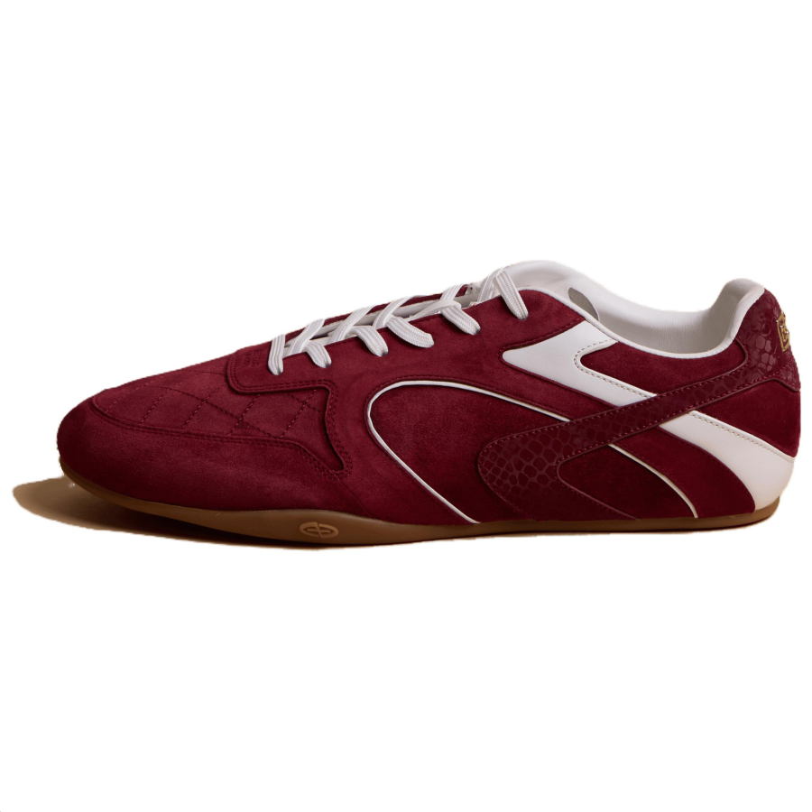 Glitter Focus Cushioning Low top Thin Sole German Army Trainers Unisex Snake Ruyi Red
