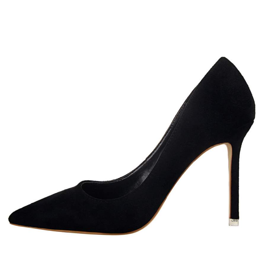 QITUMAUL Slim Heel High Heels 9cm Women's