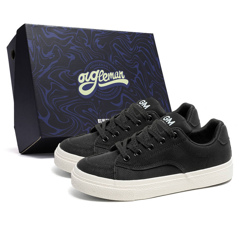OUGLEMEN Slip Resistant Balance Slip Resistant Balance Low top Skateboard Shoes Men's