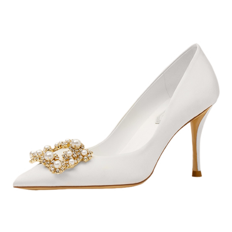 Houseofavenues High Heels Women's White