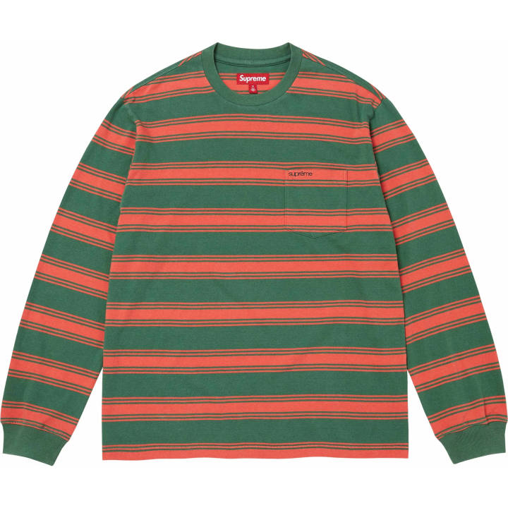 Supreme Supreme FW25 WEEK16 Stripe Pocket L/S Top T Shirt Unisex