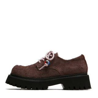 OICIRCLE Cow Suede Casual Shoes Women's Coffee