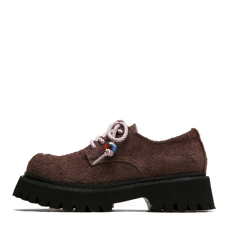 OICIRCLE Cow Suede Casual Shoes Women's Coffee