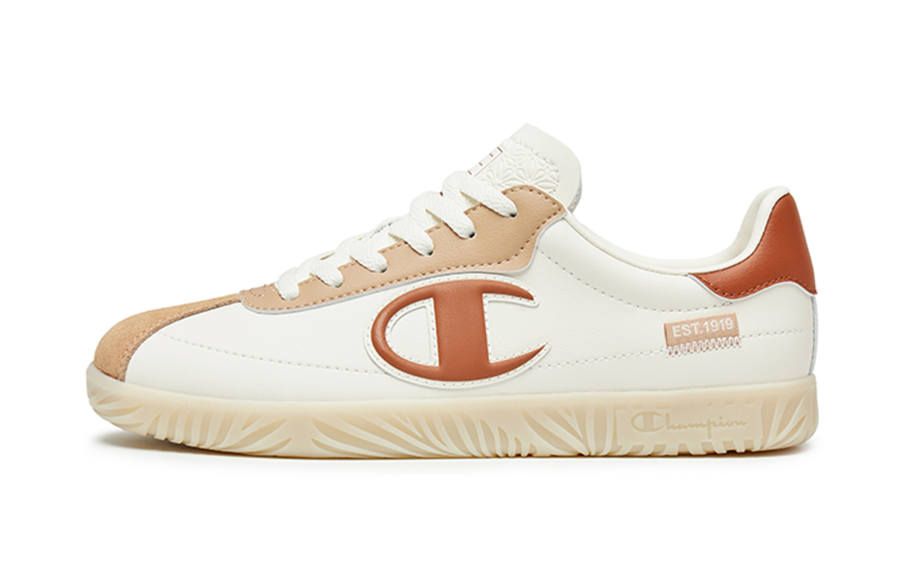 Champion Low top Skateboard Shoes Unisex Milk White/Sesame Brown