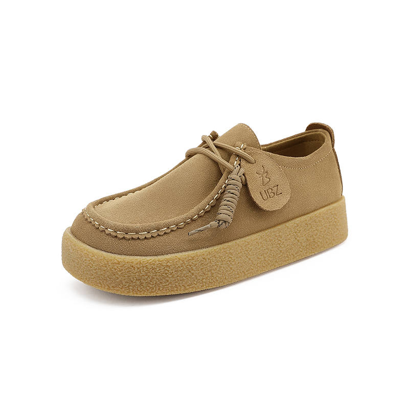 UBZ Cow Split Leather Casual Shoes Women's