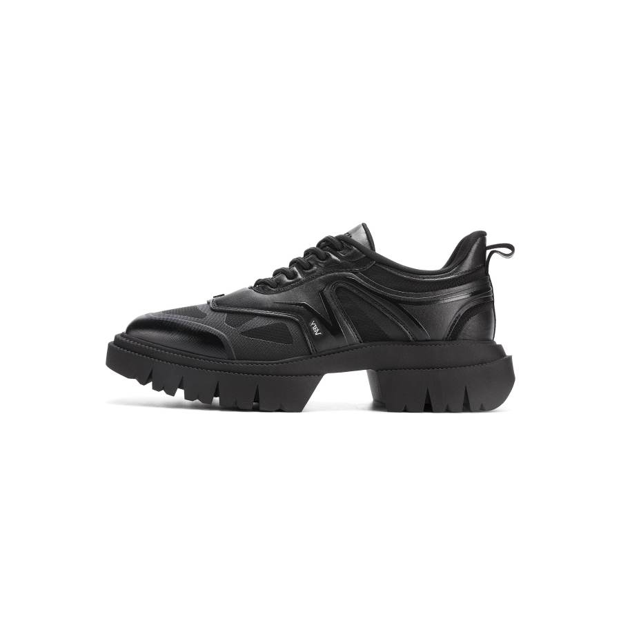 Untitlab Pu Low top Platform Shoes Unisex Black