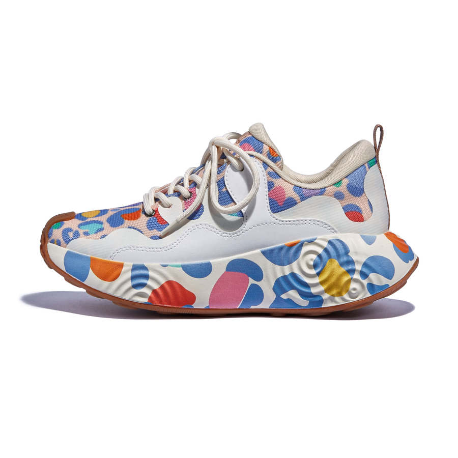 U.IN Casual Shoes Women's Low Top Leopard Print Colorful Decoration