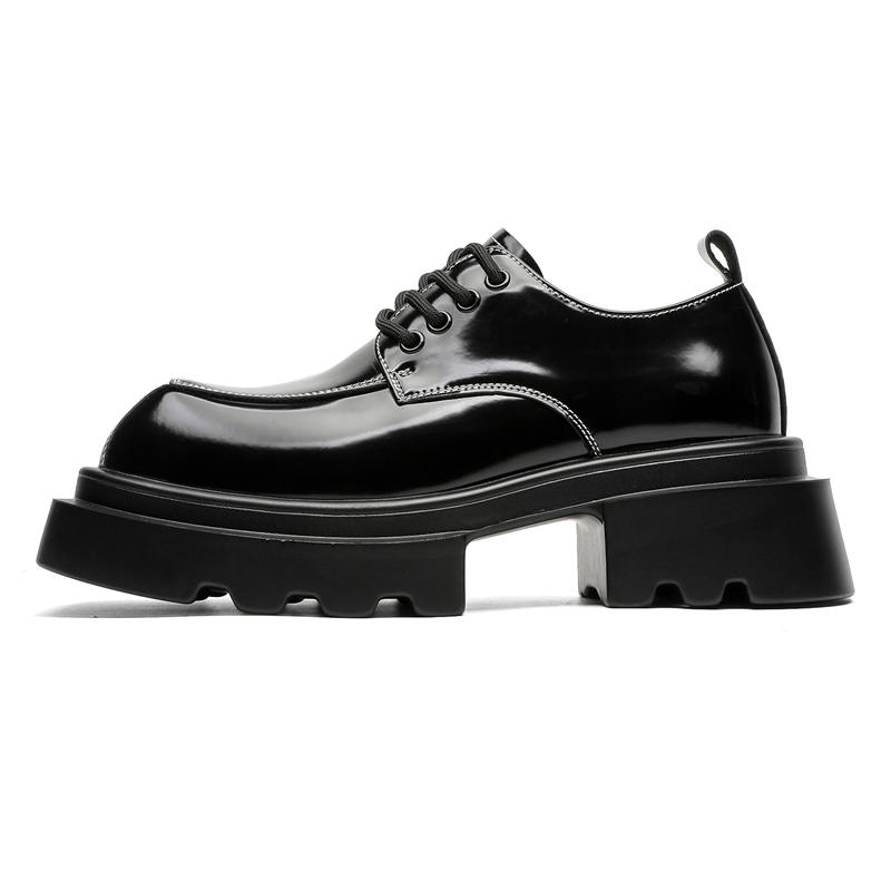 V05 Microfiber Leather Men's Casual Shoes Men's Black