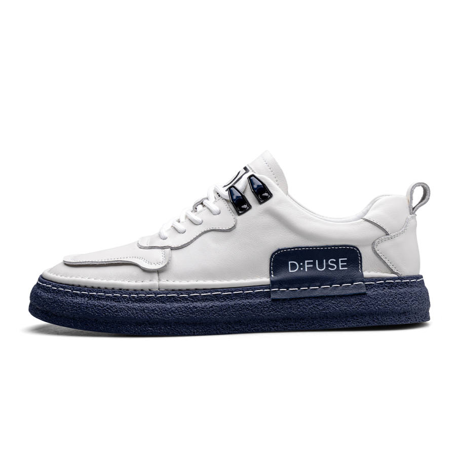 D:FUSE SCANDINAVIA D FUSE SCANDINAVIA Cow Leather Low top Skateboard Shoes Men's White