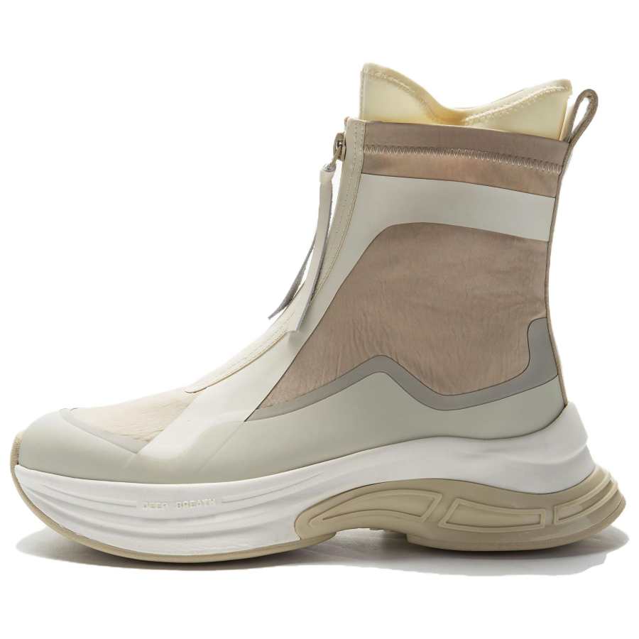 UNO FLATU Cow Leather Abrasion Resistant Cushioning Slip Resistant Short Outdoor Boots Women's Warm Gray