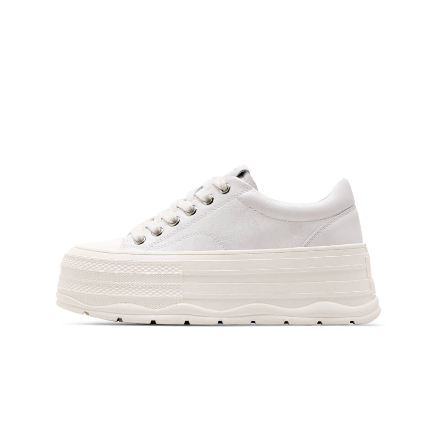 C°BANNER Synthetic Leather Balance Low top Skateboard Shoes Women's Beige
