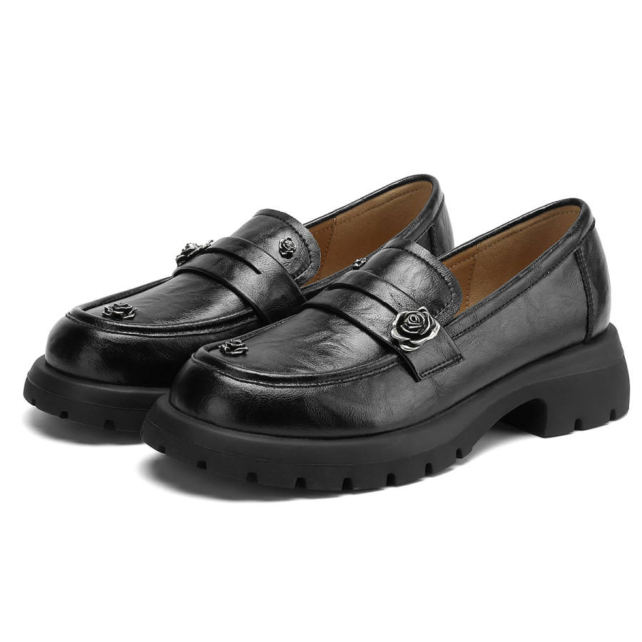 D:FUSE SCANDINAVIA D FUSE SCANDINAVIA Cow Split Leather Loafers Women's