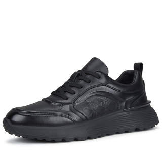 YISHUANGXIEDETONGHUA Top Grain Cow Leather Breathable Low top Casual Shoes Men's