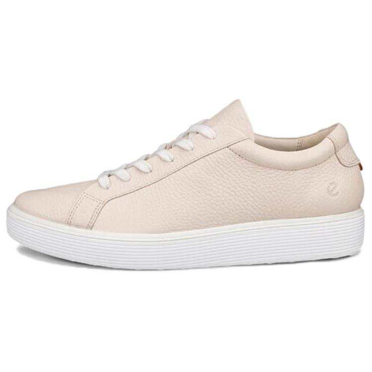 Ecco Soft Cool Cow Leather Slip Resistant Low top Skateboard Shoes Women's Lime Gray