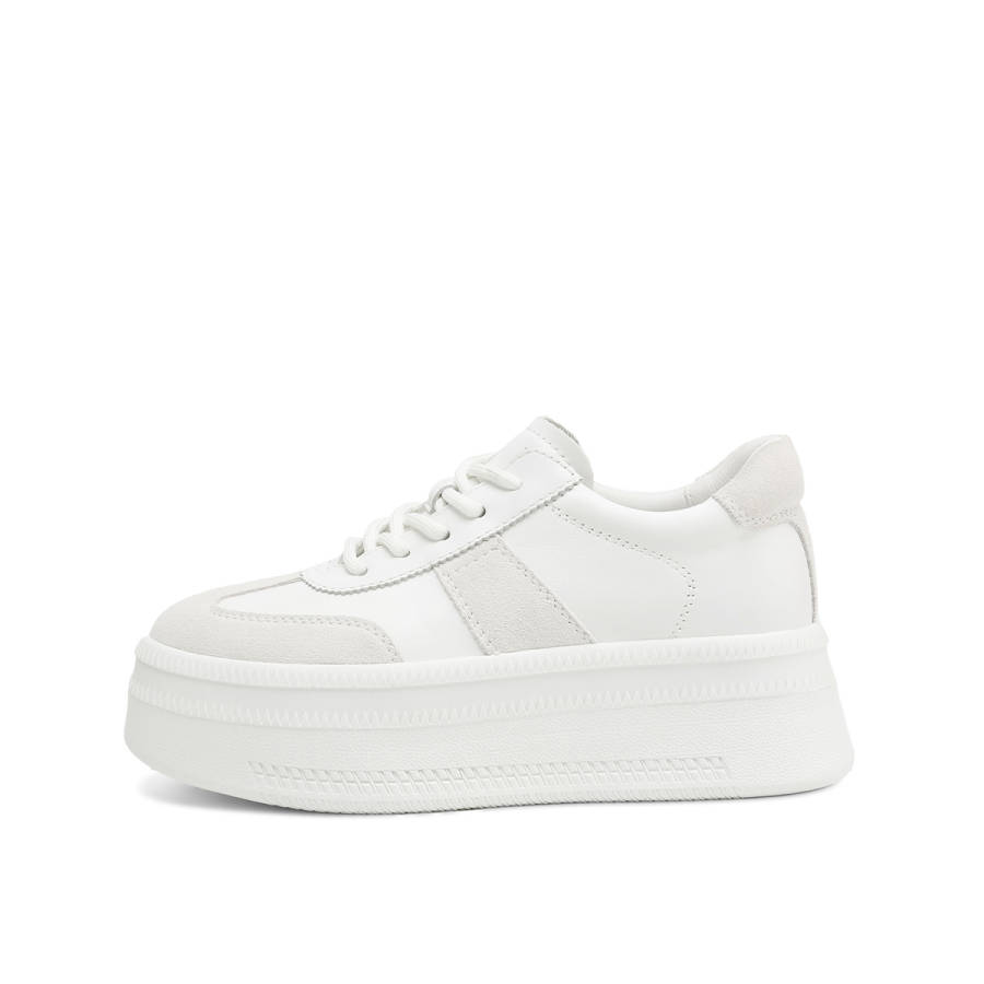 Rosa Bianca Lightweight Height Increasing Lightweight Height Increasing Low top Skateboard Shoes Women's White