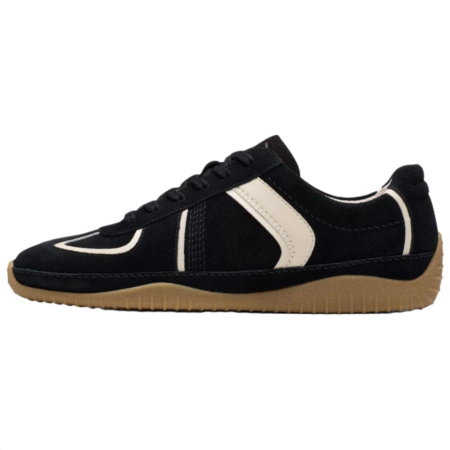 Clarks Meridor Lo Leather Low top Casual Shoes Women's Black