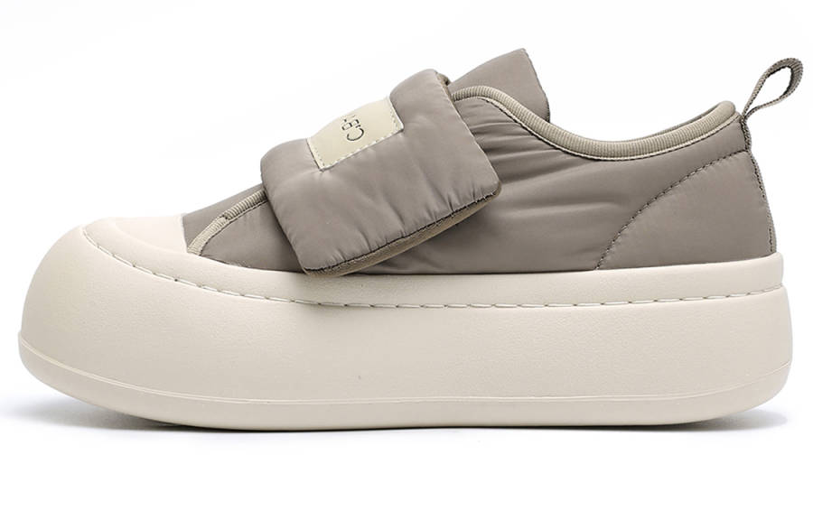 C°BANNER Fabric Low top Skateboard Shoes Women's Khaki