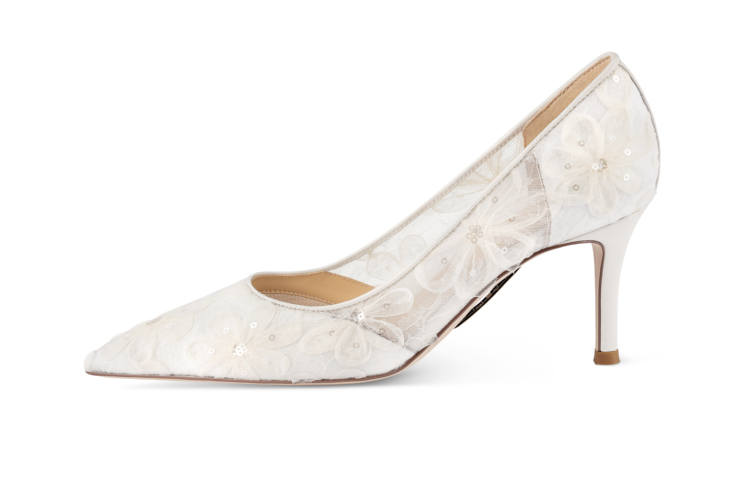 7or9 White Magnolia High Heels 7cm Women's White