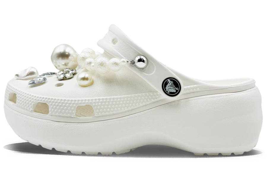 Crocs Crocs Classic Platform Clog EVA Clogs Women's White