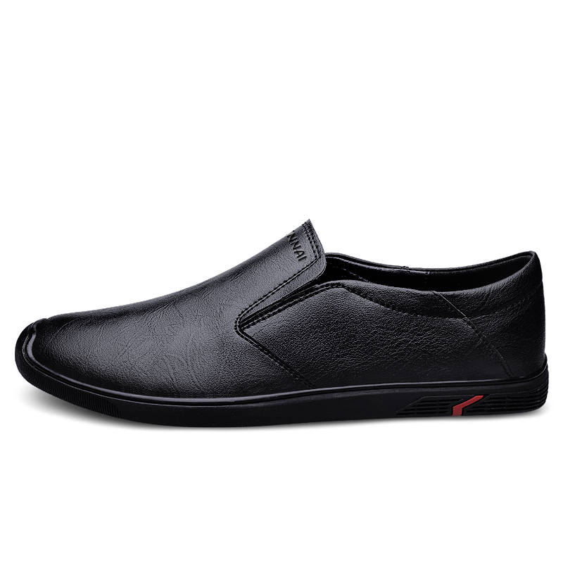 WENNAI Cow Split Leather Dress Shoes Men's Black