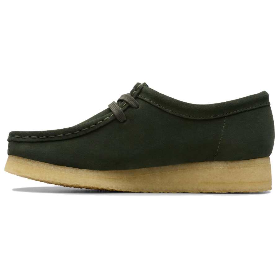 Clarks Originals Wallabee Forest Green Suede Women's