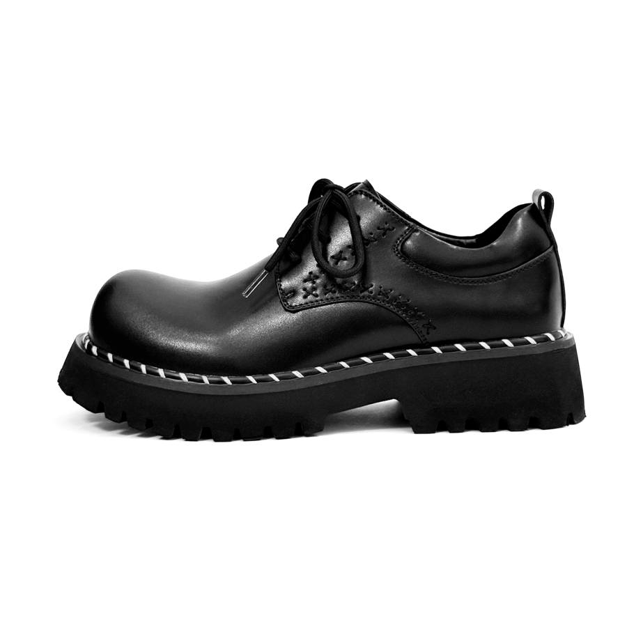 BEIER Men's Casual Shoes Men's Low Top Black