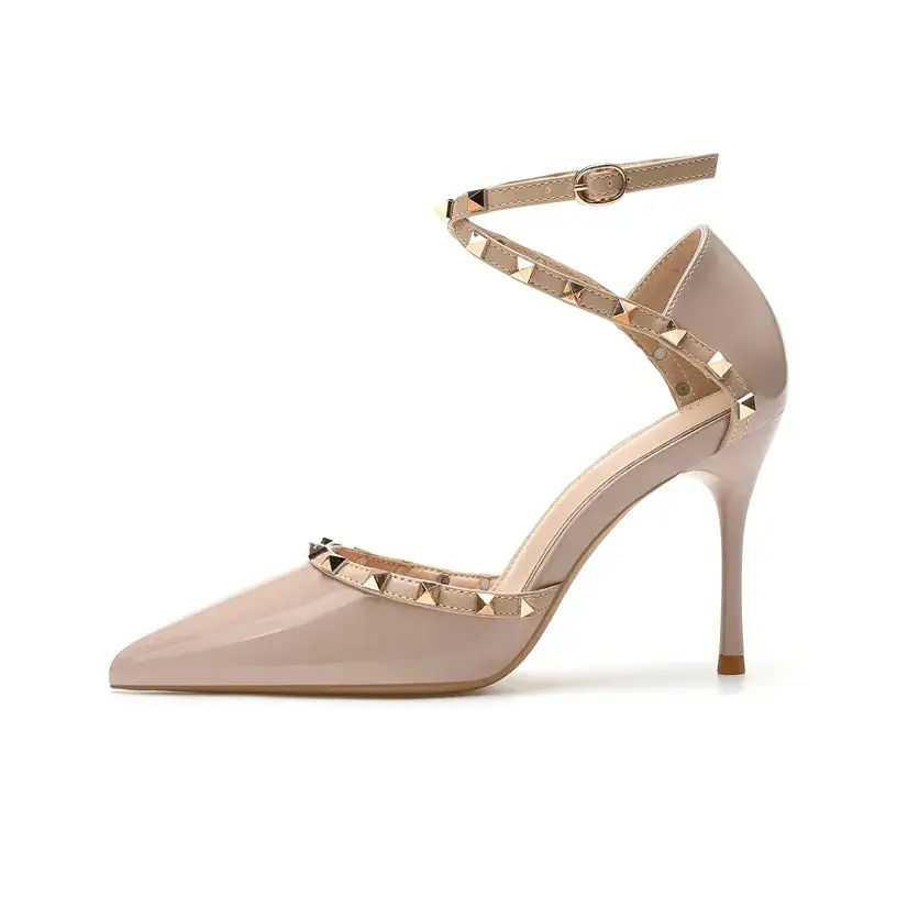 DAWEIJIA Microfiber Leather Slim Heel High Heels Women's Box