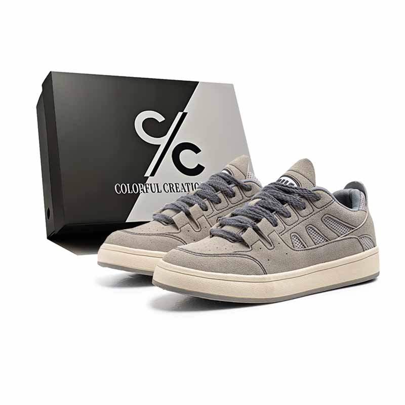 Colorful Creations Mesh Slip Resistant Cushioning Abrasion Resistant Height Increasing Low top Skateboard Shoes Men's