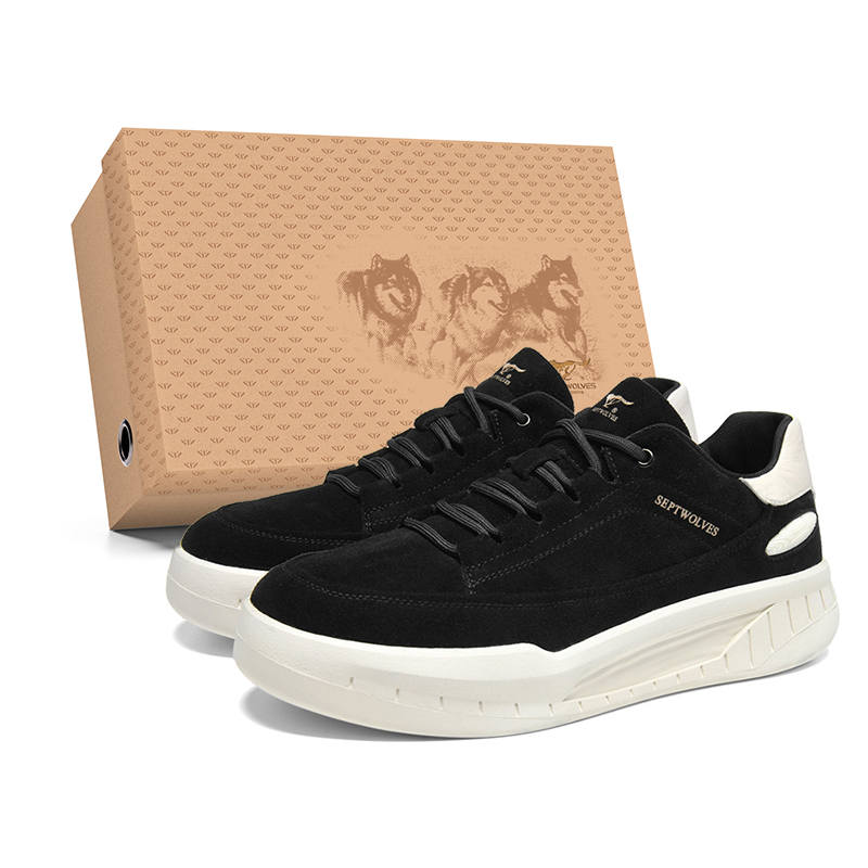 SEPTWOLVES SEPTWOLVES Cow Split Leather Low top Casual Shoes Men's