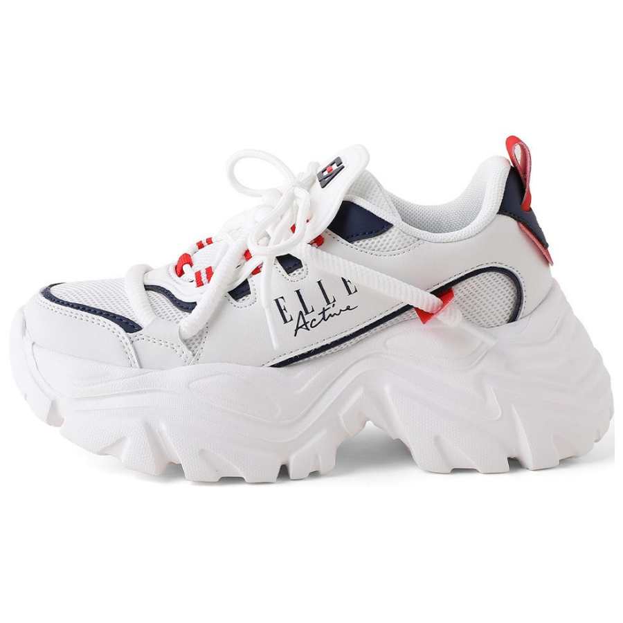 Elle Active Elle Active Fabric Low top Chunky Sneakers Women's White