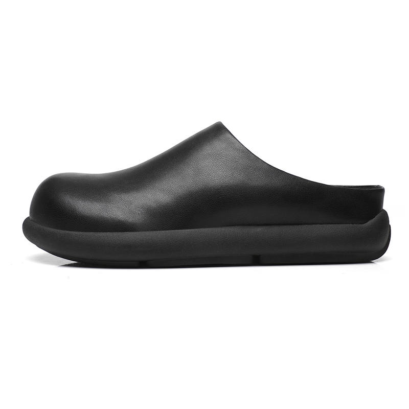 XIAOTOULANG Closed Toe Slippers Men's Black