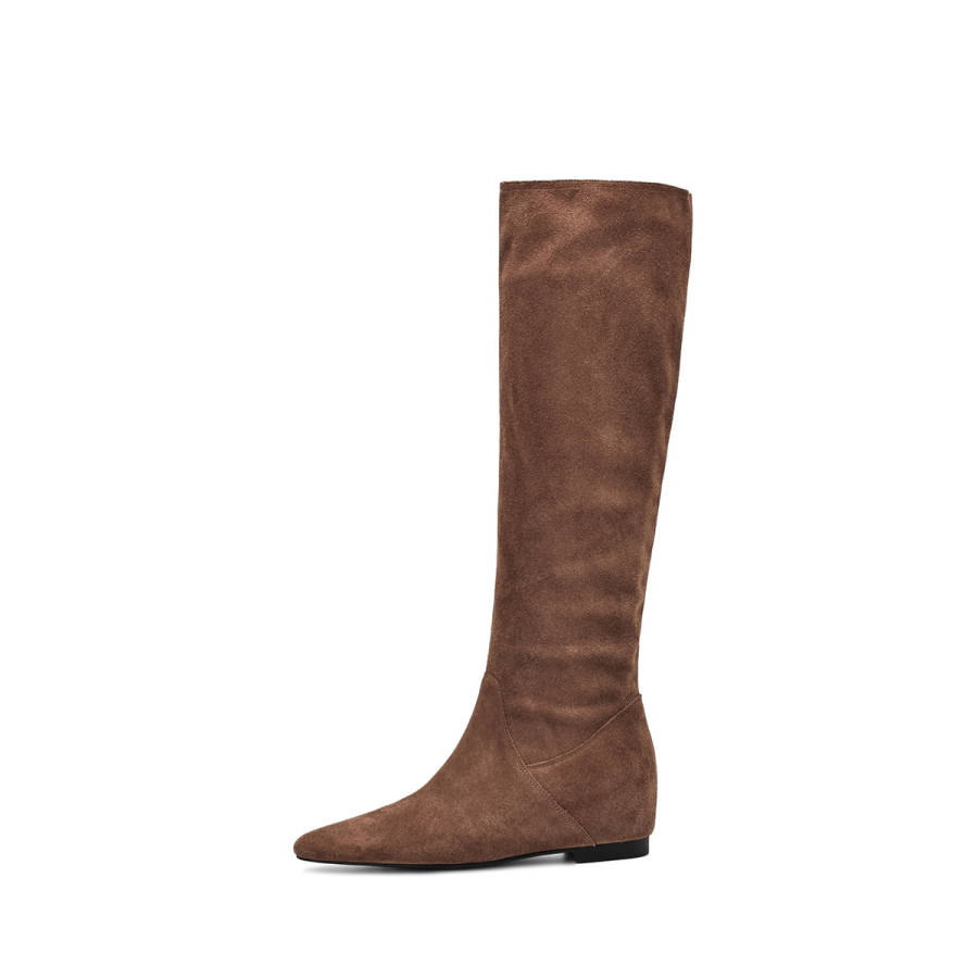 Rosa Bianca Knight Boots Cow Split Leather Knee high Boots Women's