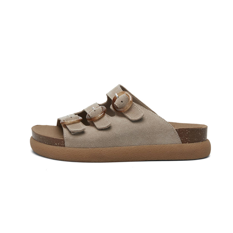 PT'SON PU Polyurethane Rubber Sole Abrasion Resistant Abrasion Resistant Slide Slippers Women's