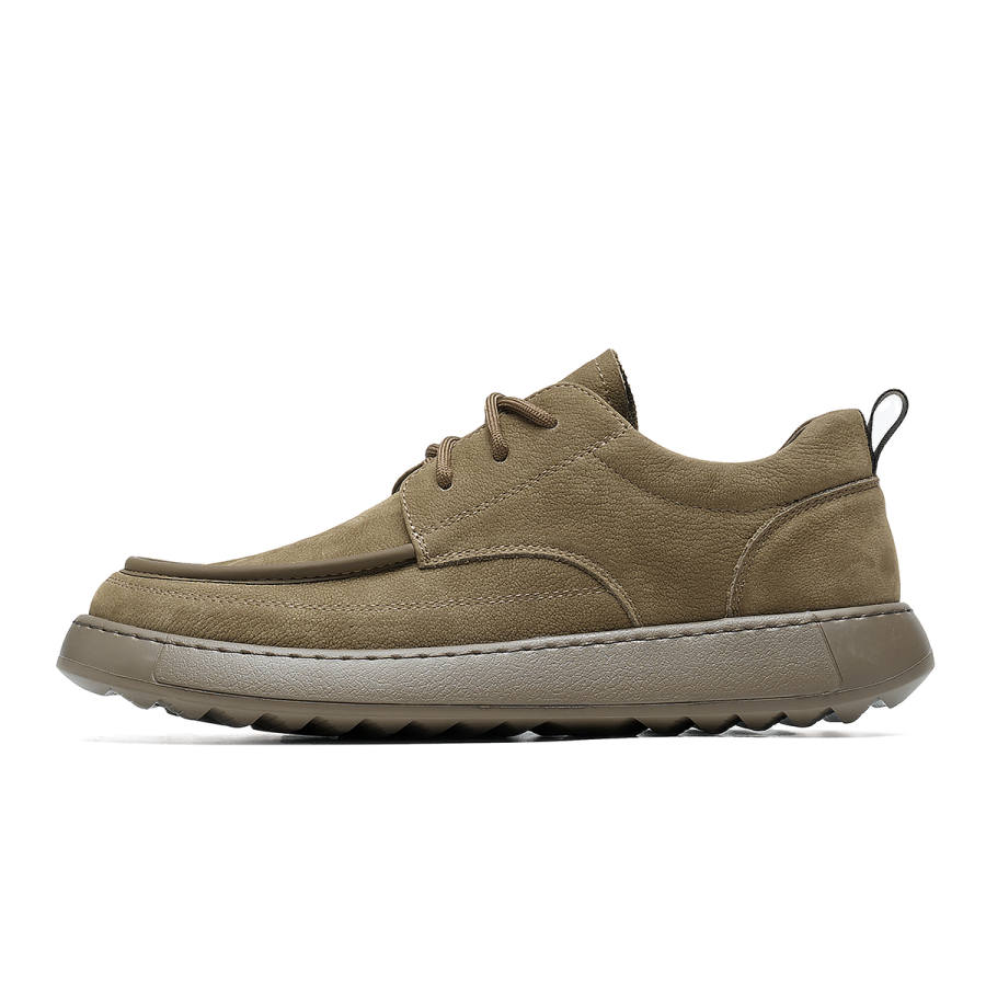 C°BANNER Cow Leather Low top Casual Shoes Men's Khaki Green