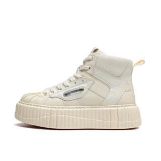 FAIRWHALE Cushioning, Wear Resistant High top Casual Shoes Men's Light Cloud White