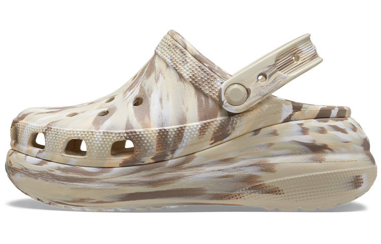 Crocs Crocs Classic Crush Marbled Clog 'Bone Multi'