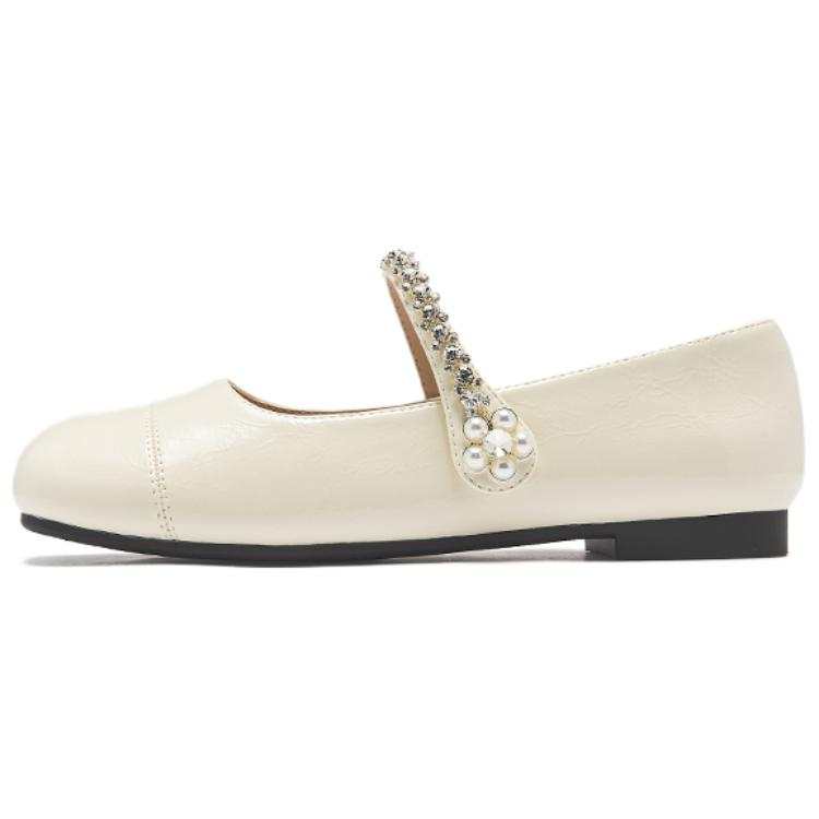 AGSDON Mary Jane Shoes Women's Silver
