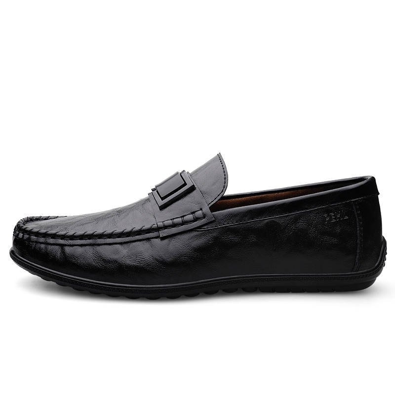 PEHL Men's Casual Shoes Men's Low Top Black/Gray