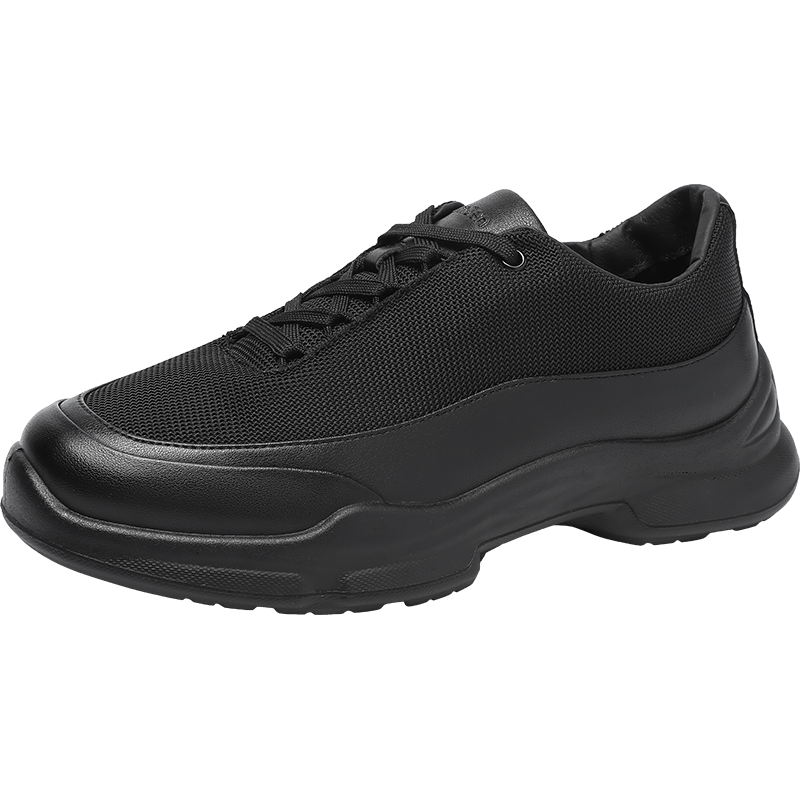 Mulinsen Textile, Synthetic Leather Low top Casual Shoes Men's Black
