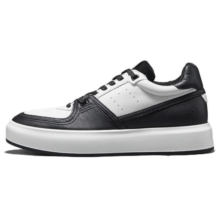 Ecco Street ACE Minimalist Fashion Skateboard Shoes Men's Black White