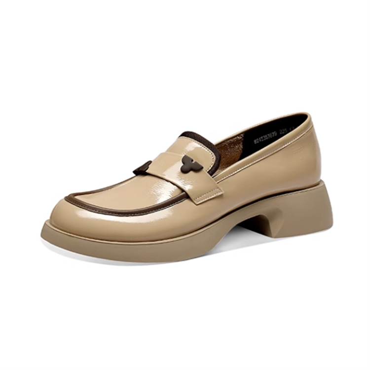 JESSICA SOPHIA Cow Leather Loafers 3.5cm Women's