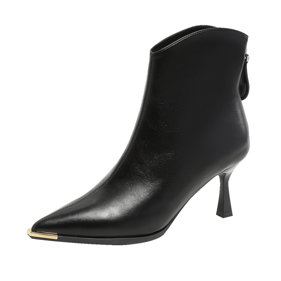 GUDIANFENGDU Pu Ankle Boots 7.5cm Women's