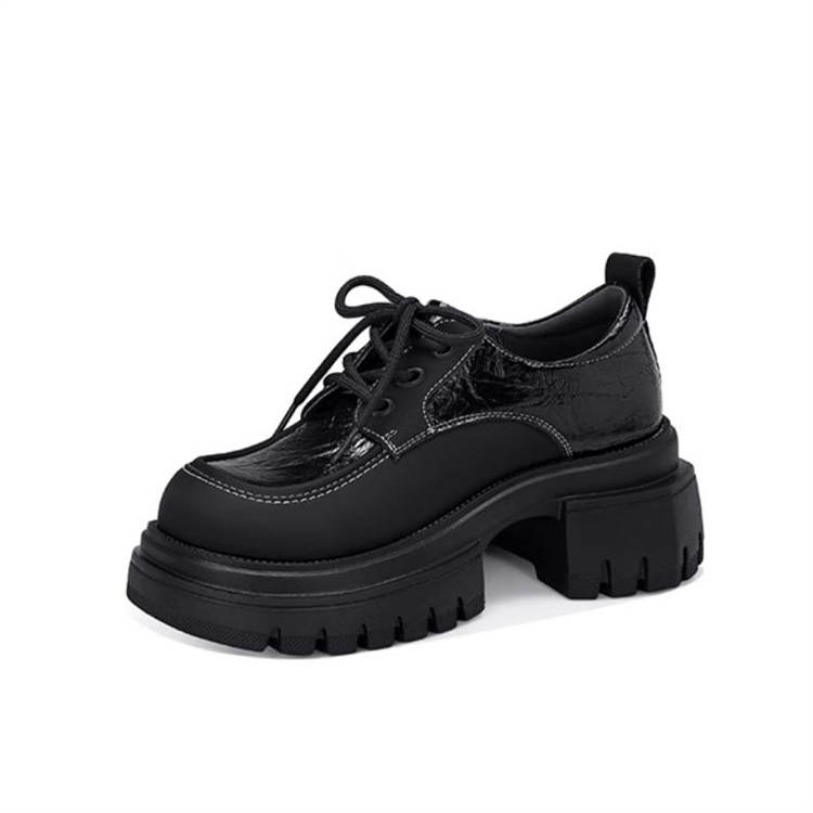JESSICA SOPHIA Top Grain Cow Leather Loafers 6CM Women's