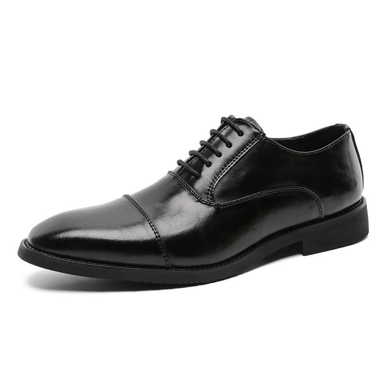 DAOTUSEN Dress Shoes Men's Low Top Black Red Khaki Brown