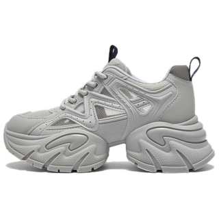 BASTO Small Round Pendant PU, Textile Low top Chunky Sneakers Women's