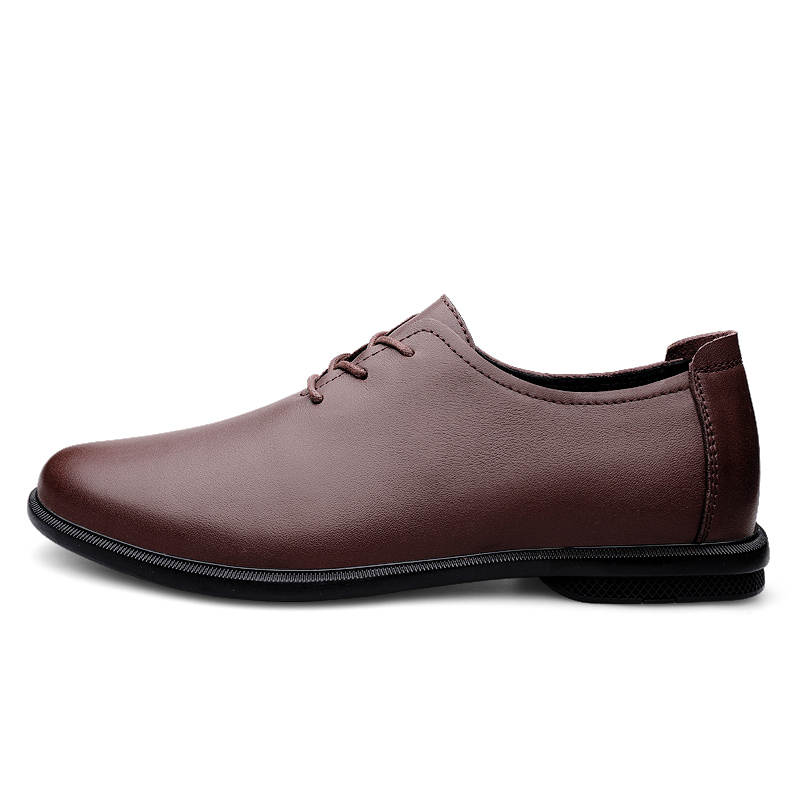 DAOTUSEN Casual Leather Shoes Men's Low Top