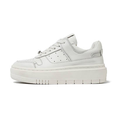 ONN Top Grain Cow Leather Height Increasing Low top Casual Shoes Women's White
