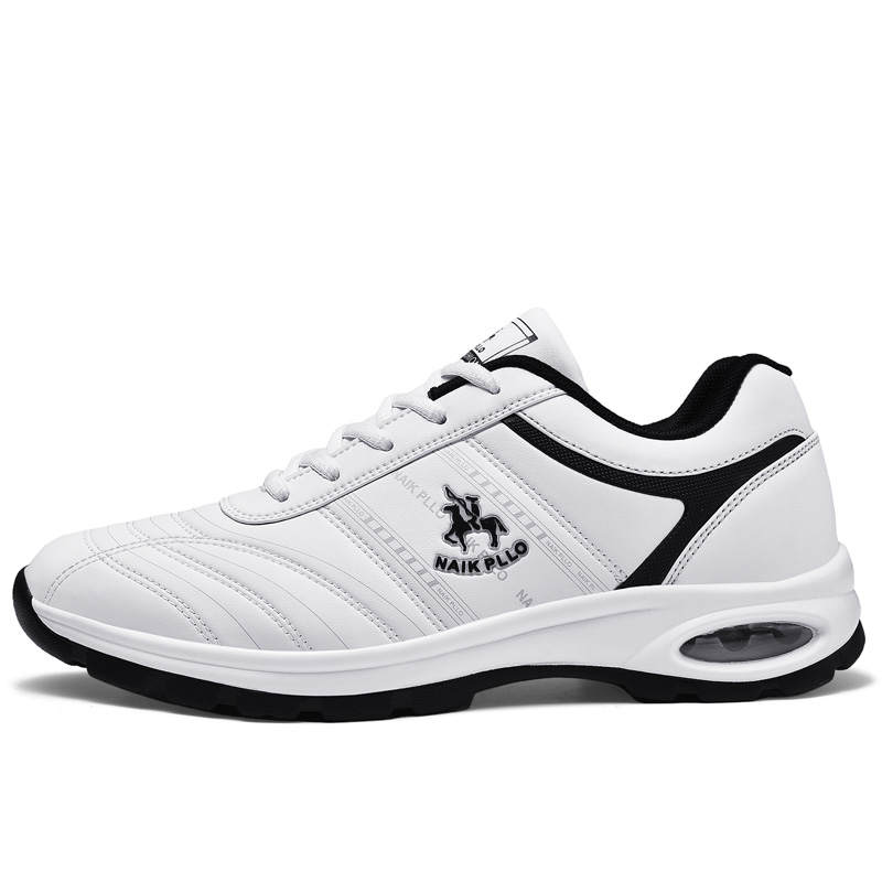 NAIKPLLO Microfiber Leather Abrasion Resistant Lightweight Wear resistant And Lightweight Low top Casual Shoes Men's