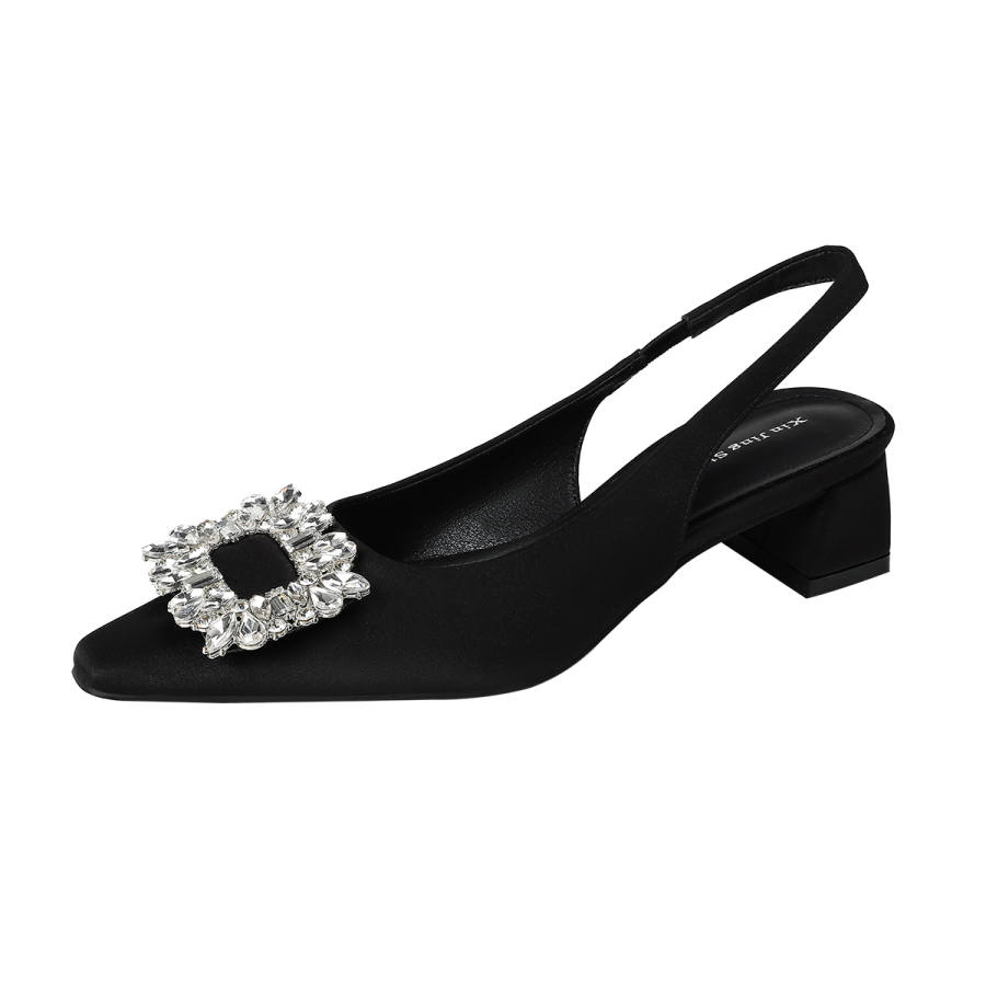 TATAYA Suede Chunky Heel High Heels Women's
